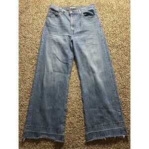 Levi's Ribcage Wide Leg Jeans Womens 31 X 32 (ACTUAL 31 X 30.5) 100% Cotton